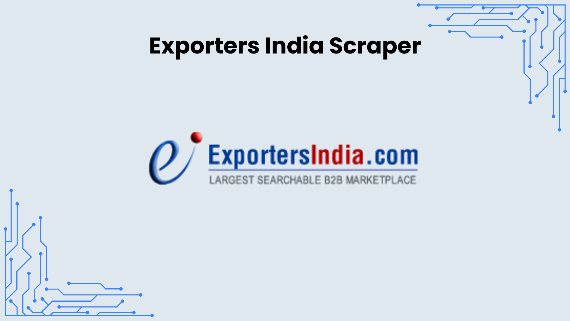 Exporter India Scraper Result